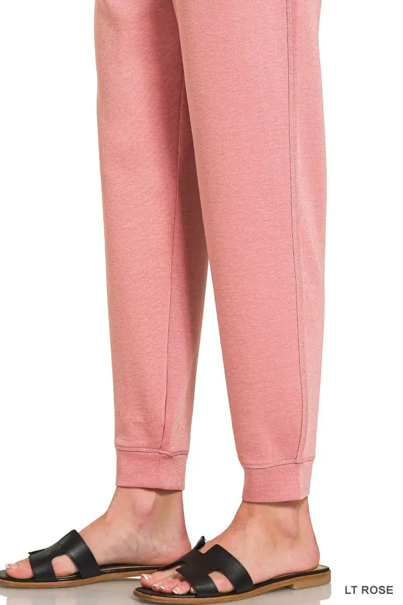 Zenana Drawstring Scuba Joggers with Pockets - Trendsi - Flyclothing LLC