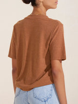 V-Neck Short Sleeve T-Shirt - Trendsi - Flyclothing LLC