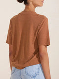 V-Neck Short Sleeve T-Shirt - Trendsi