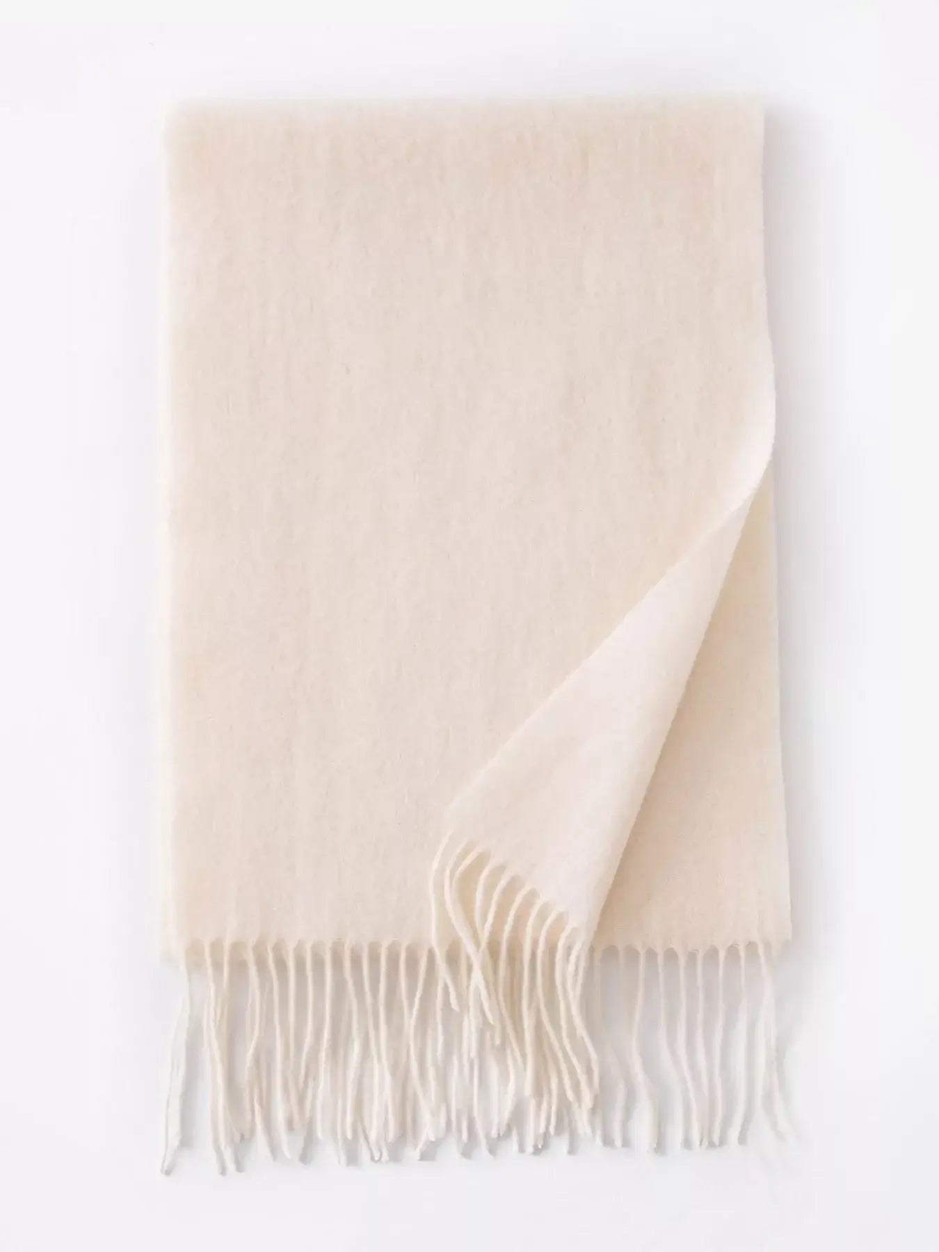 Solid Color Fringe Scarf - Trendsi - Flyclothing LLC