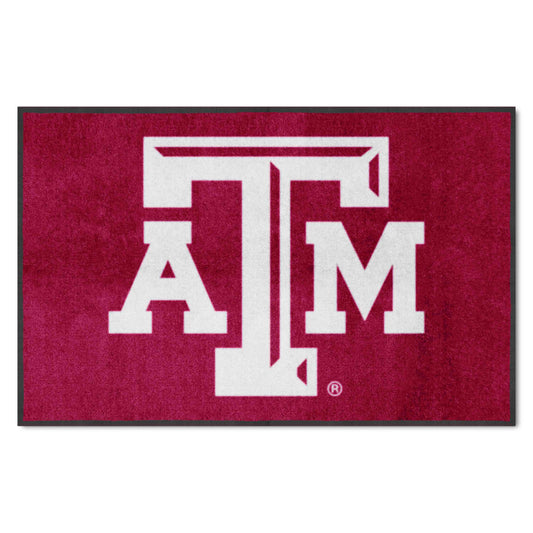 Texas A&M 4X6 High-Traffic Mat with Durable Rubber Backing - Landscape Orientation - Texas A&M