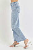 RISEN Full Size Tummy Control High Rise Crop Wide Leg Jeans - Trendsi - Flyclothing LLC