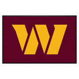 Washington Football Team 4X6 High-Traffic Mat with Durable Rubber Backing - Landscape Orientation - Washington Commanders