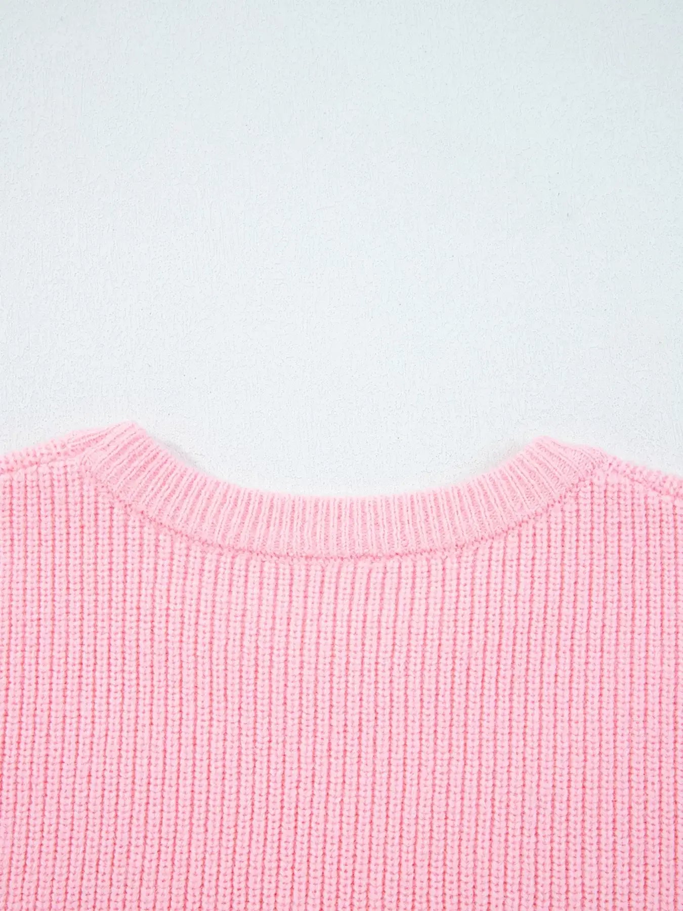 Merry Candy Cane Christmas Crew Neck Sweater - Trendsi - Flyclothing LLC