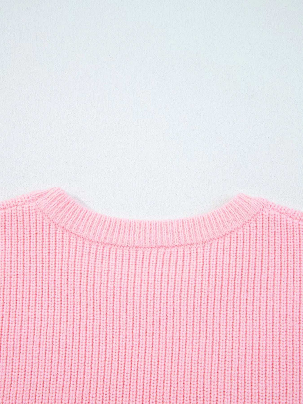 Merry Candy Cane Christmas Crew Neck Sweater - Trendsi - Flyclothing LLC