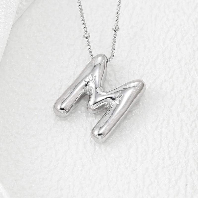 Copper Bubble Letter Pendant Necklace - Trendsi - Flyclothing LLC