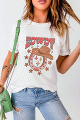 Graphic Round Neck Short Sleeve T-Shirt - Trendsi - Flyclothing LLC