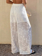 Drawstring Wide-Leg Pants - Trendsi - Flyclothing LLC