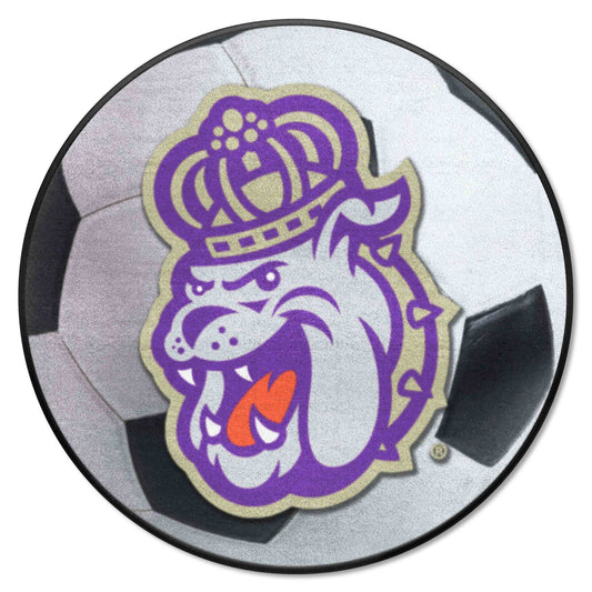 James Madison Dukes Soccer Ball Rug - 27in. Diameter - James Madison