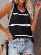 Full Size Tie-Dye Round Neck Tank - Trendsi - Flyclothing LLC