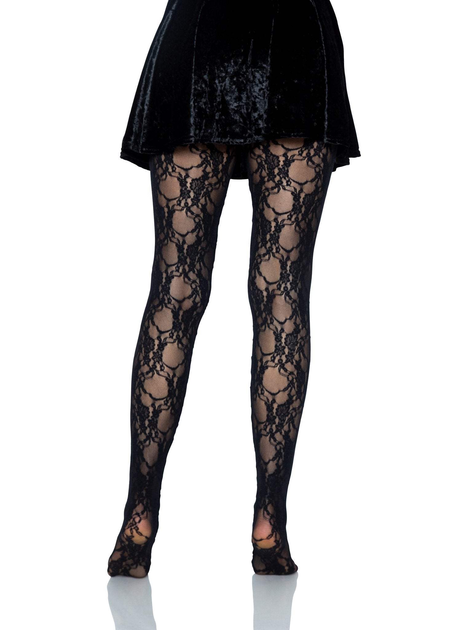 Tori Floral Lace Tights
