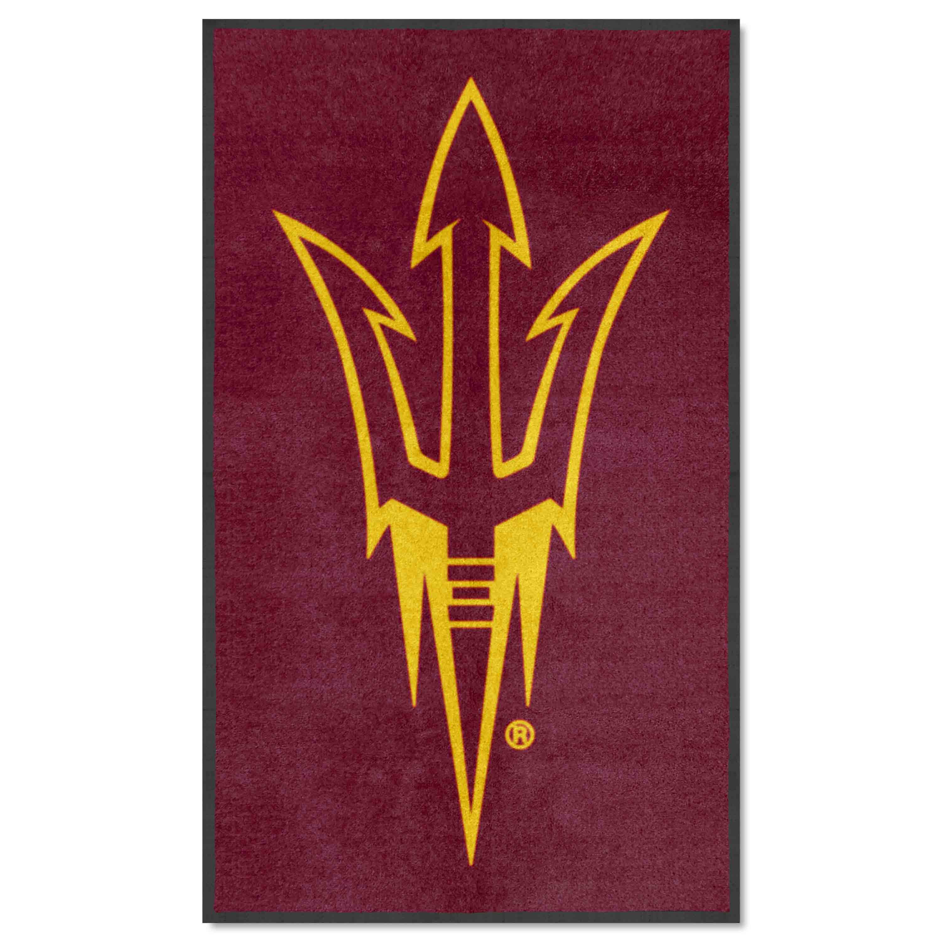 Arizona State 3X5 High-Traffic Mat with Durable Rubber Backing - Portrait Orientation - Arizona State