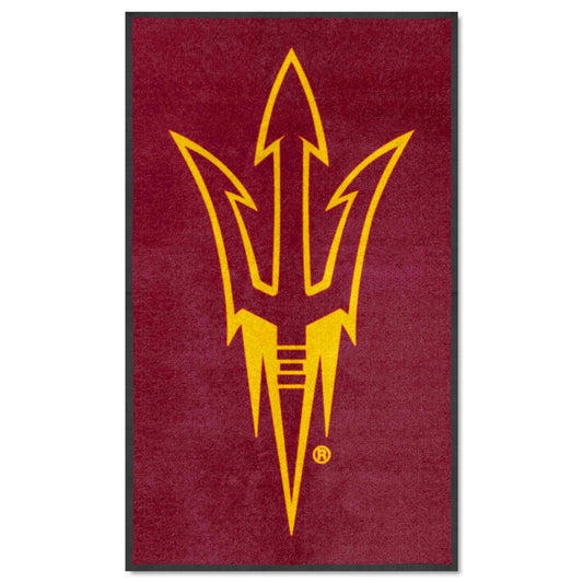 Arizona State 3X5 High-Traffic Mat with Durable Rubber Backing - Portrait Orientation - Arizona State