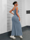 Ribbed Maxi Tank Dress - Trendsi - Flyclothing LLC