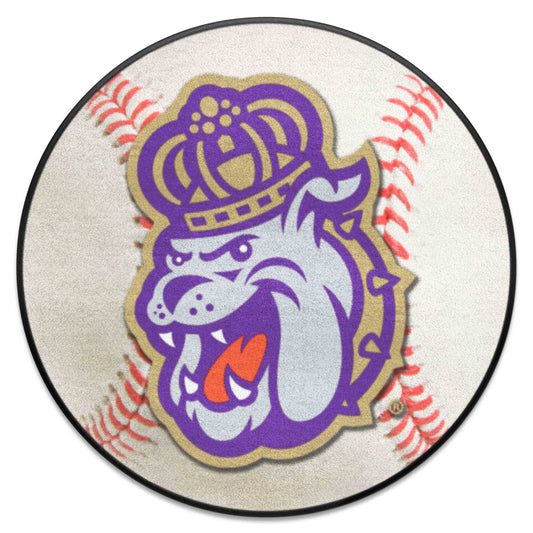 James Madison Dukes Baseball Rug - 27in. Diameter - James Madison
