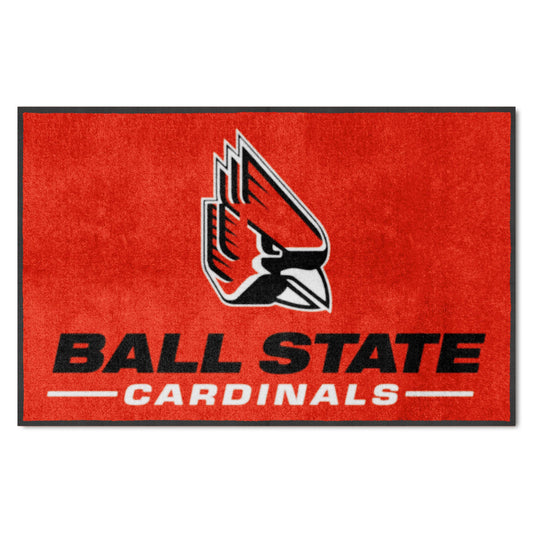 Ball State 4X6 High-Traffic Mat with Durable Rubber Backing - Landscape Orientation - Ball State