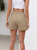 Drawstring Elastic Waist Shorts with Pockets - Trendsi