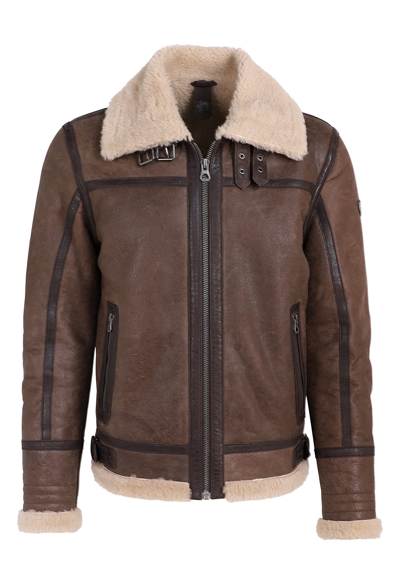 Elon CF Leather Jacket, Brown