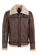 Elon CF Leather Jacket, Brown
