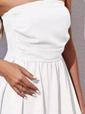 Ruched Tube Mini Dress - Trendsi