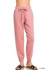 Zenana Drawstring Scuba Joggers with Pockets - Trendsi - Flyclothing LLC