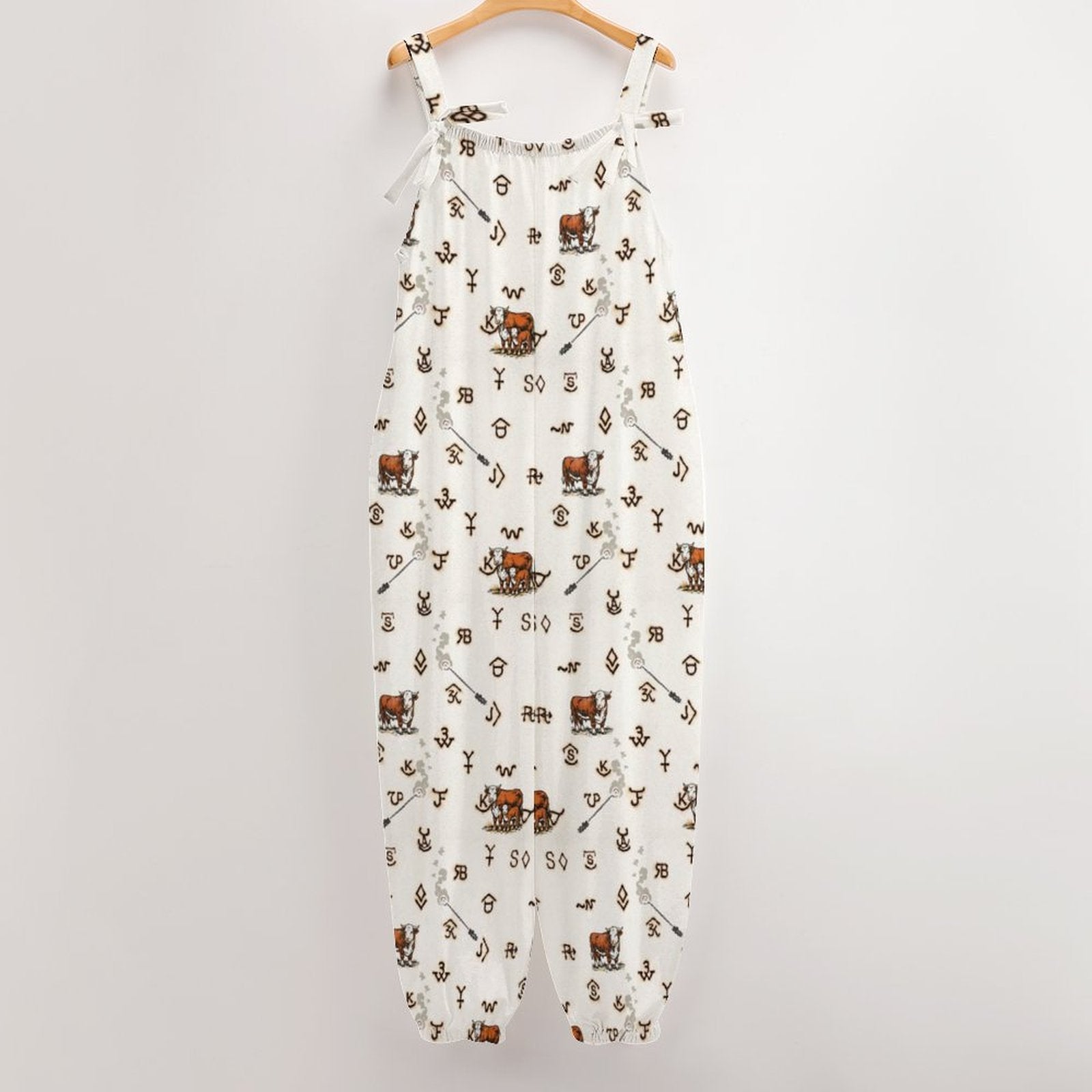 Baha Ranch Hereford Brands Overalls Jumpsuit