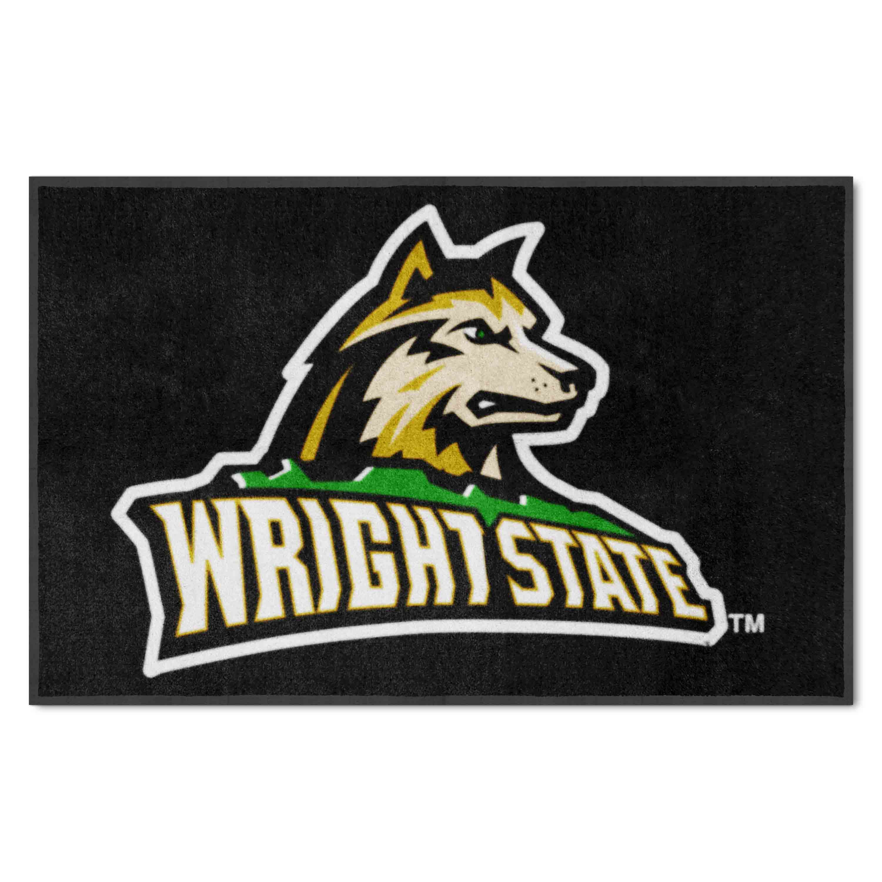 Wright State 4X6 High-Traffic Mat with Durable Rubber Backing - Landscape Orientation