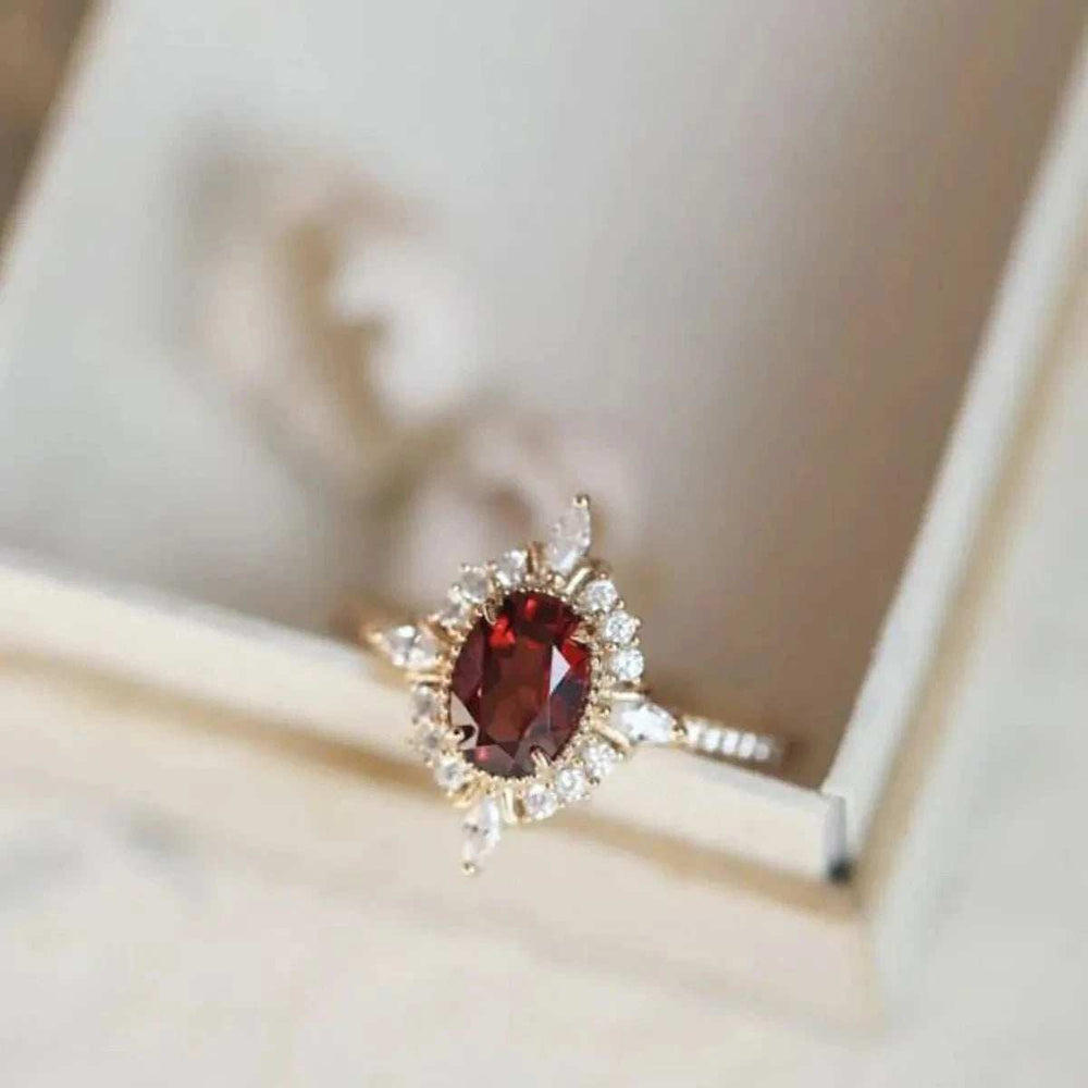 925 Sterling Silver Zircon Ring - Trendsi - Flyclothing LLC