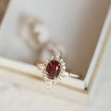 925 Sterling Silver Zircon Ring - Trendsi