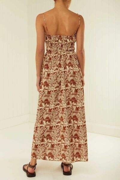 Printed Square Neck Cami Dress - Trendsi - Flyclothing LLC