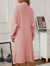 V-Neck Cami Dress and Open Front Cardigan Sweater Set - Trendsi - Flyclothing LLC