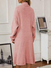 V-Neck Cami Dress and Open Front Cardigan Sweater Set - Trendsi