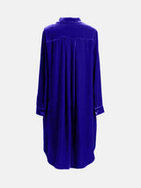 High-Low Button Up Long Sleeve Knee Length Dress - Trendsi - Flyclothing LLC