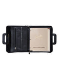 Scully Leather Black 3 Ring Binder W/Drop Handle