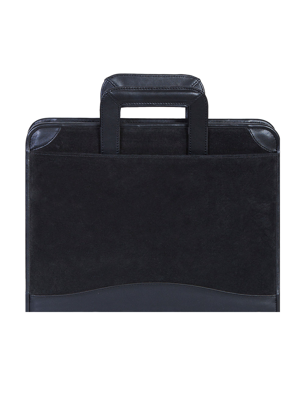 Scully Leather Black 3 Ring Binder W/Drop Handle