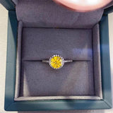 1 Carat Moissanite 925 Sterling Silver Ring - Trendsi