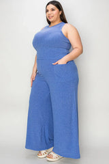 Basic Bae Full Size Ribbed Tank and Wide Leg Pants Set - ShopBasicbae - Flyclothing LLC
