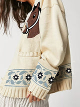 Horse Button Down Cardigan - Trendsi - Flyclothing LLC