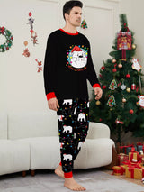 Full Size Family Matching Christmas Pajamas Set with Polar Bear Print Plus Size - Trendsi - Flyclothing LLC