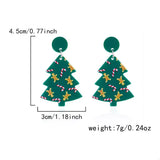 Christmas Tree Drop Earrings - Trendsi - Flyclothing LLC