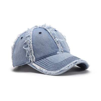Raw Hem Cotton Baseball Cap - Trendsi - Flyclothing LLC