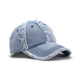 Raw Hem Cotton Baseball Cap - Trendsi