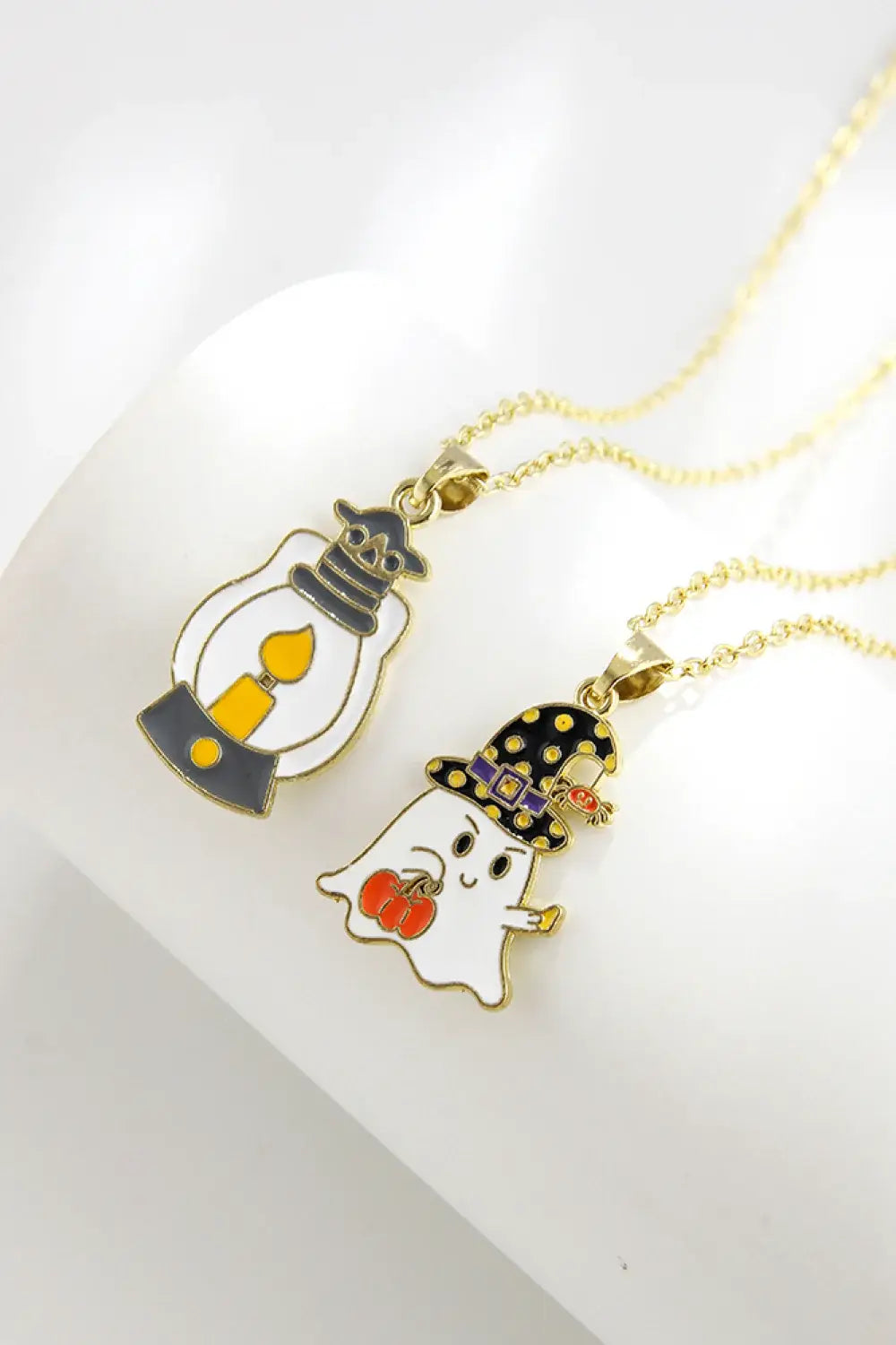 Two-Piece Halloween Theme Necklace Set - Trendsi - Flyclothing LLC