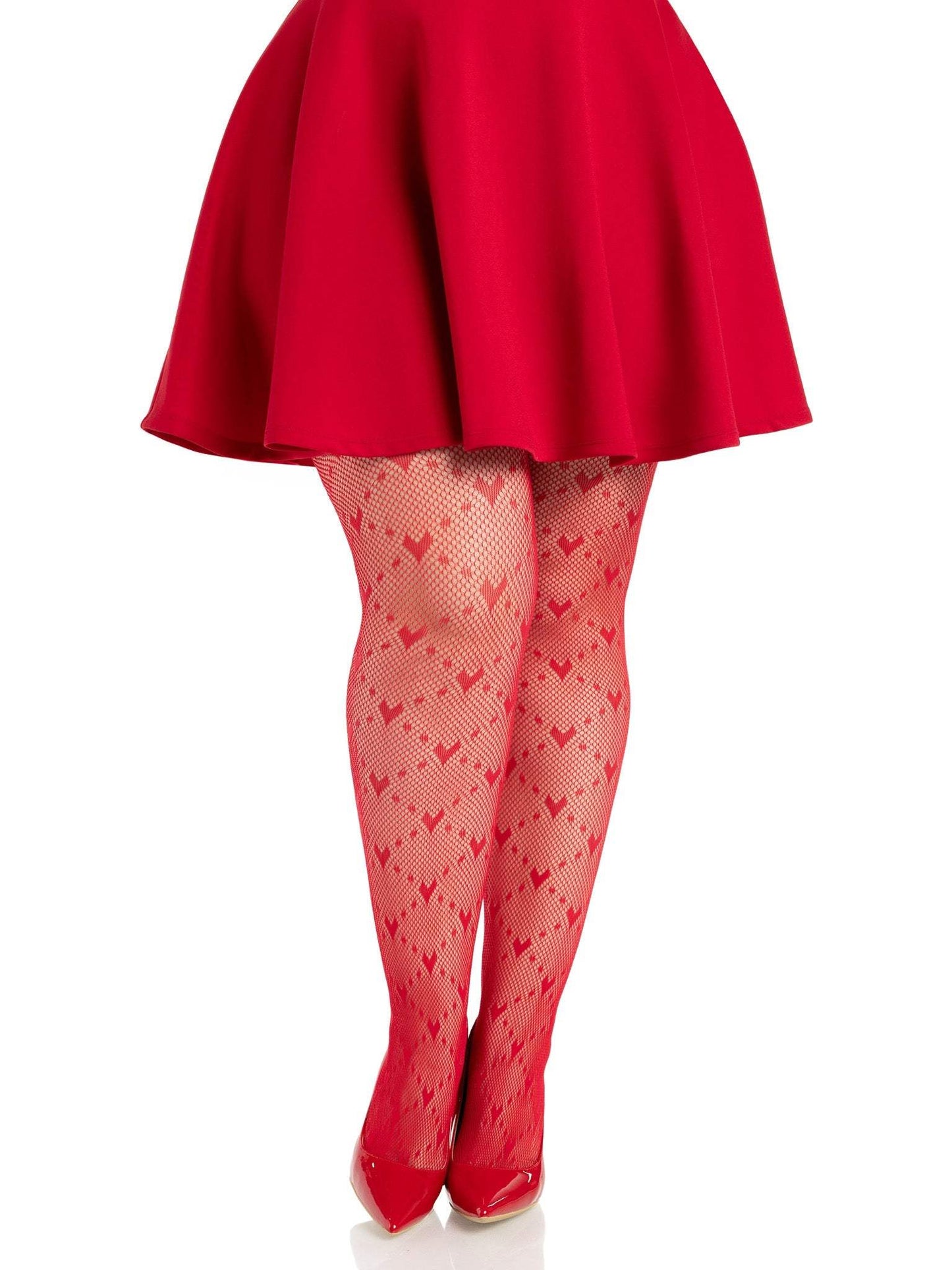 Valentina Heart Net Tights