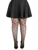 Valentina Heart Net Tights