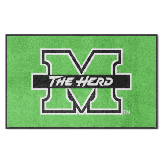 Marshall 4X6 High-Traffic Mat with Durable Rubber Backing - Landscape Orientation - Marshall