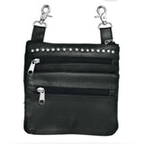 Cowhide Clip on Bag for Female Riders - Unik Just for Bikers - Flyclothing LLC