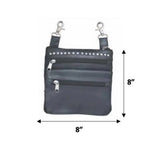 Cowhide Clip on Bag for Female Riders - Unik Just for Bikers - Flyclothing LLC