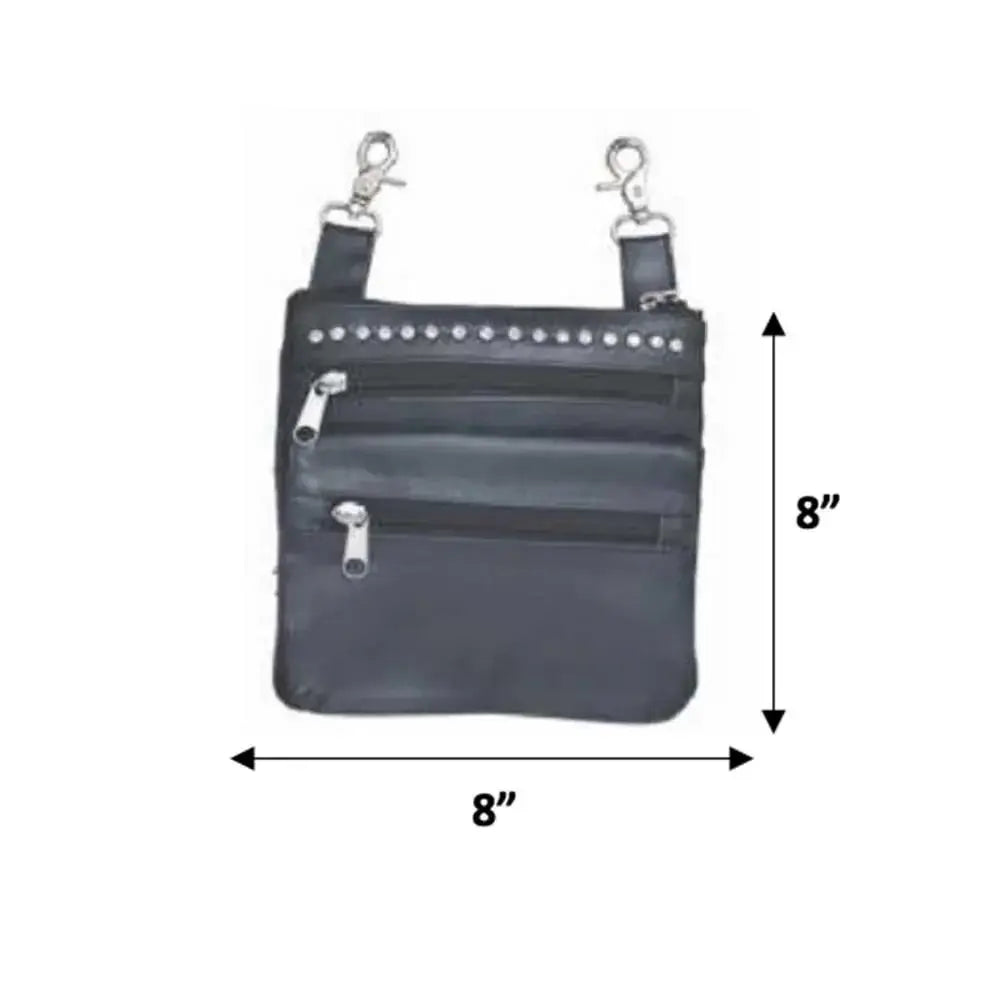 Cowhide Clip on Bag for Female Riders - Unik Just for Bikers - Flyclothing LLC