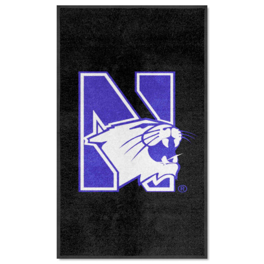 Northwestern 3X5 High-Traffic Mat with Durable Rubber Backing - Portrait Orientation - Northwestern
